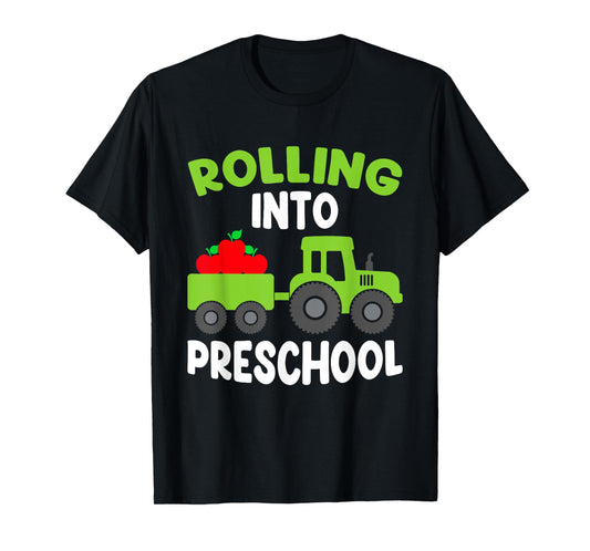 Back to School Tractor Construction First Day of Preschool T-Shirt