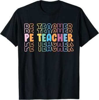 PE Teacher Vintage retro groovy Physical Education Teacher T-Shirt