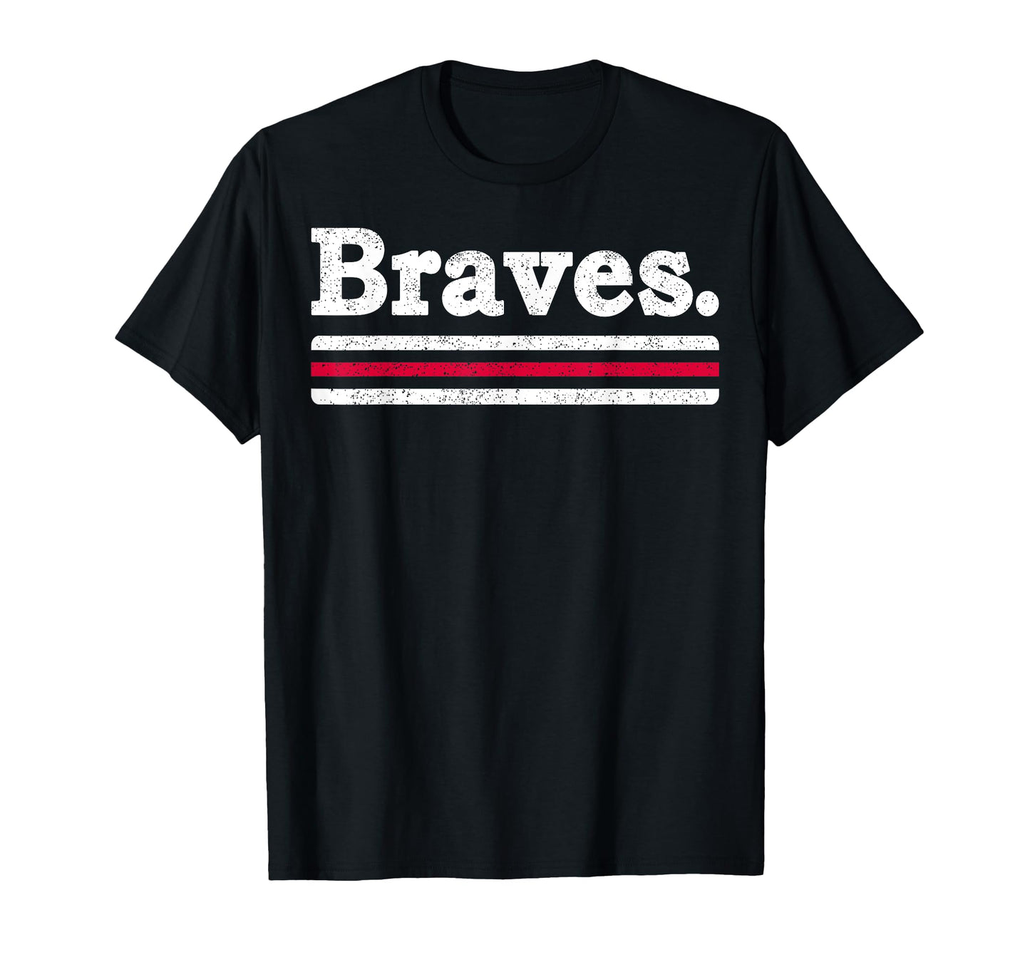 Vintage Braves Retro Three Stripes Weathered Shirt Men Women T-Shirt