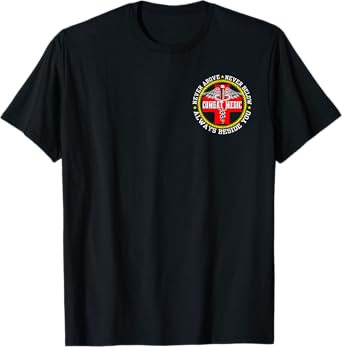Vintage U.S Army Combat Medic Veteran Medical Military Flag T-Shirt
