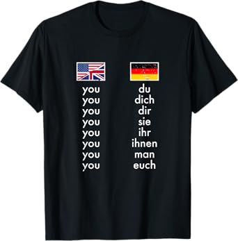 English German Grammar Learning Funny Teachers T-Shirt