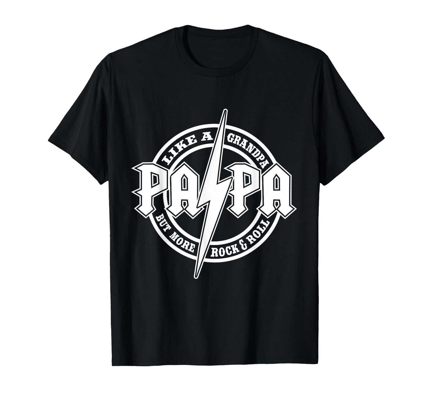 Papa Rock Like A Grandpa But More Rock & Roll Father's Day T-Shirt