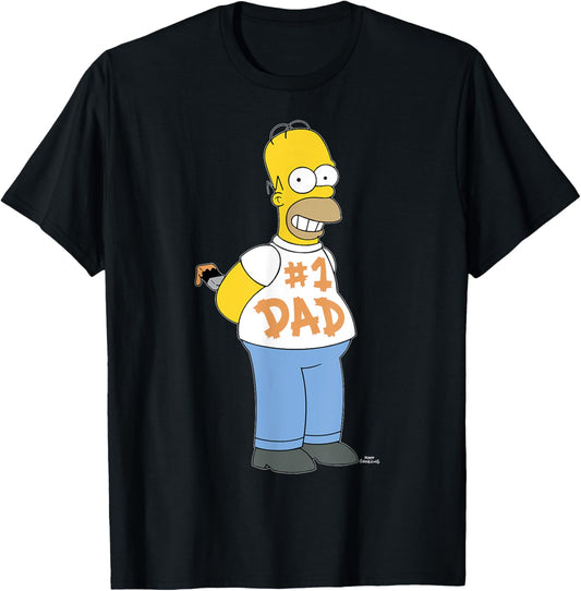 The Simpsons Homer Number 1 Dad Father's Day V2 T-Shirt