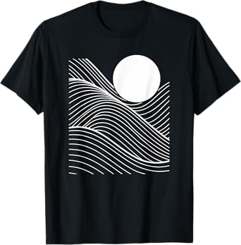 Abstract Line Art Geometric Pattern Mosaic T-Shirt