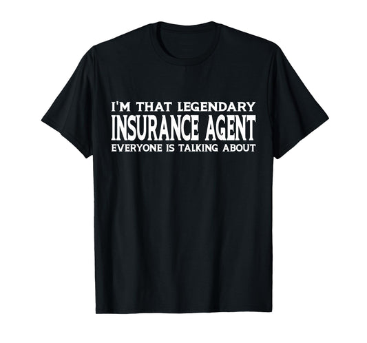 Insurance Agent Job Title Employee Funny Insurance Agent T-Shirt