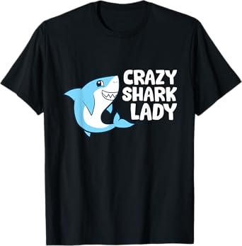 Crazy Shark Lady T-Shirt