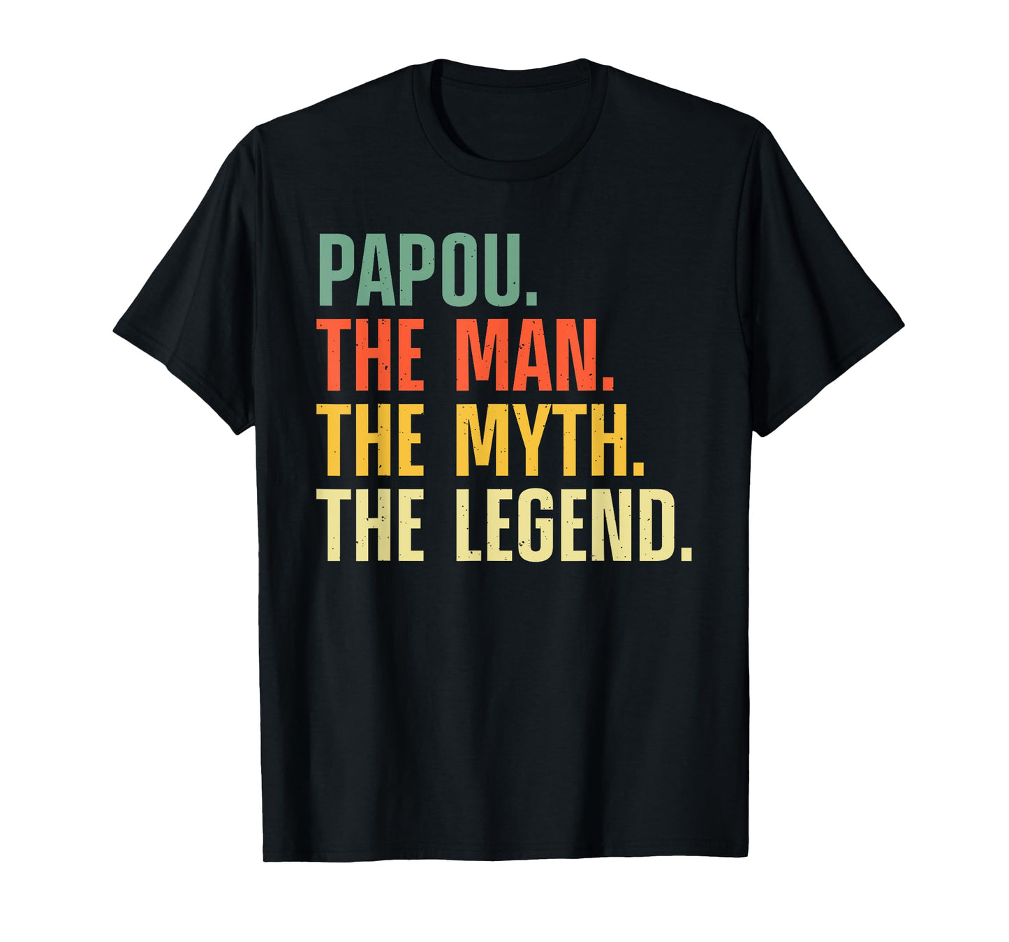 Papou Design For Grandpa Grandfather From Grandkids Papou T-Shirt