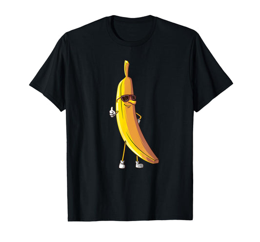 Cool Banana Wearing Sunglasses | Funny Fruit Eyewear Gift T-Shirt