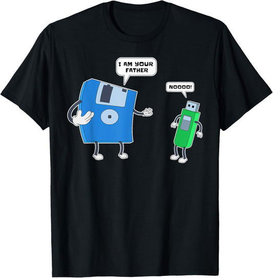 Computer Engineering I mens Father & Son Floppy Disk Engineer Short Sleeve T-Shirt
