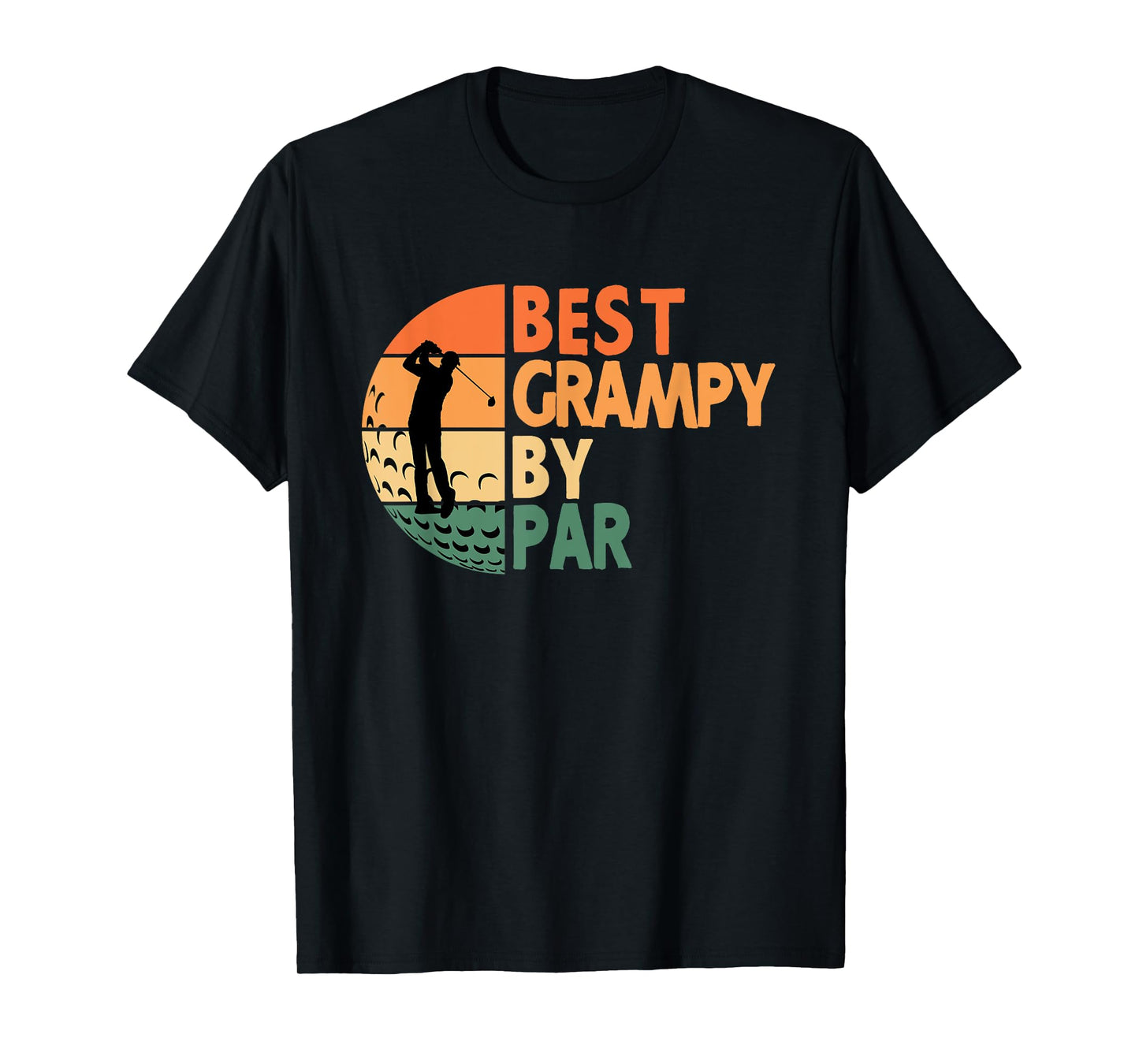 Best Grampy By Par Golfing Funny Golf Golfer T-Shirt