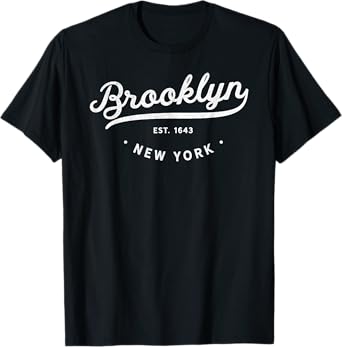 Classic Vintage Retro Brooklyn New York NYC USA Novelty T-Shirt
