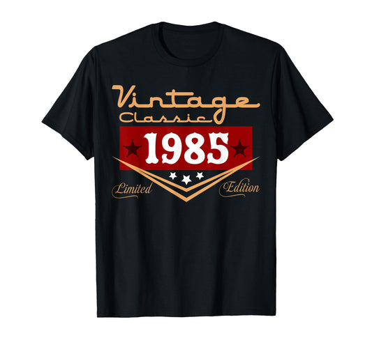Vintage 40th Birthday Decorations Vintage 1985 40 Years Old T-Shirt