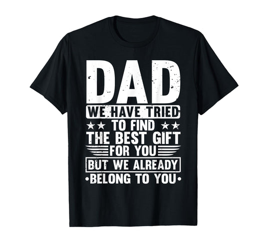 Cool Dad Art For Father Dad Stepfather From Son Daughter T-Shirt