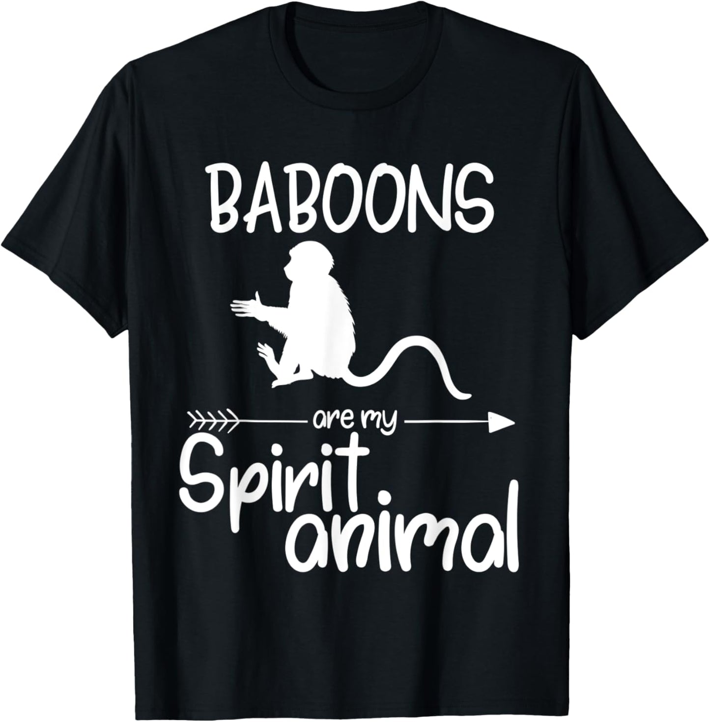 Baboons Are My Spirit Animal Gift For Men Women Monkey T-Shirt
