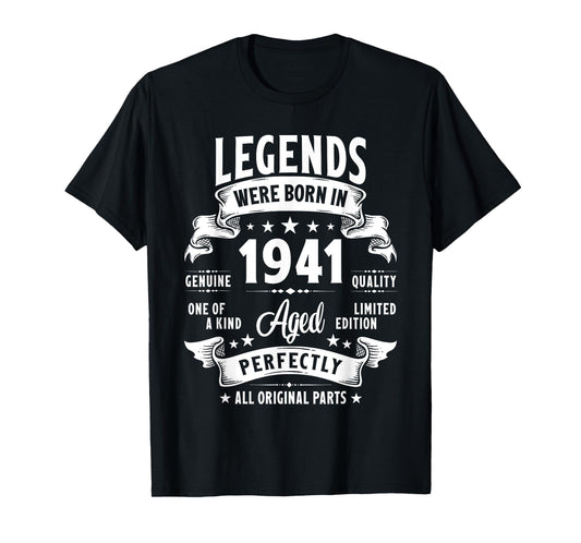 Vintage 1941 84 Year Old Gifts For Men Women 84th Birthday T-Shirt