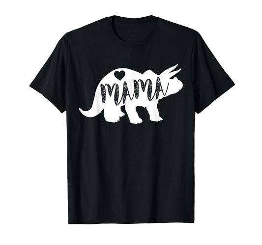 Mama Triceratops Dinosaur T-Shirt Funny Gift For Mother Day T-Shirt