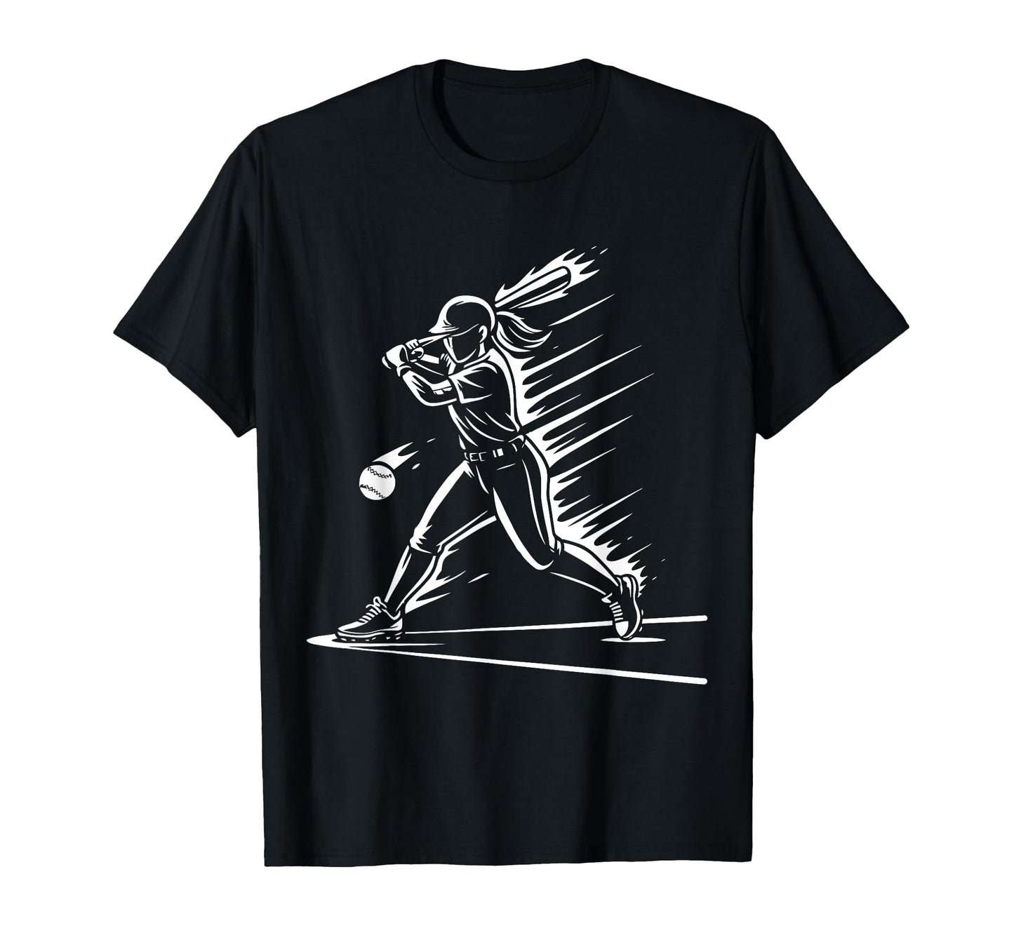 Softball Player Ice+Cream Softball Drip Back to School T-Shirt