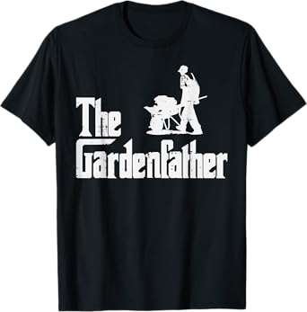 Gardening The Gardenfather Funny Movie Pun Fathers Day Men T-Shirt