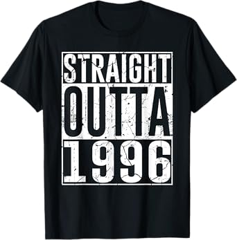 29th Birthday Gifts Straight Outta 1996 Vintage 29 Years Old T-Shirt