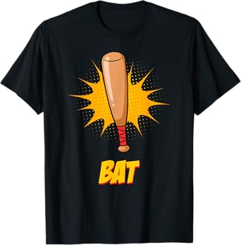 Bat And Ball Matching Couple Halloween Baseball Best Friends T-Shirt