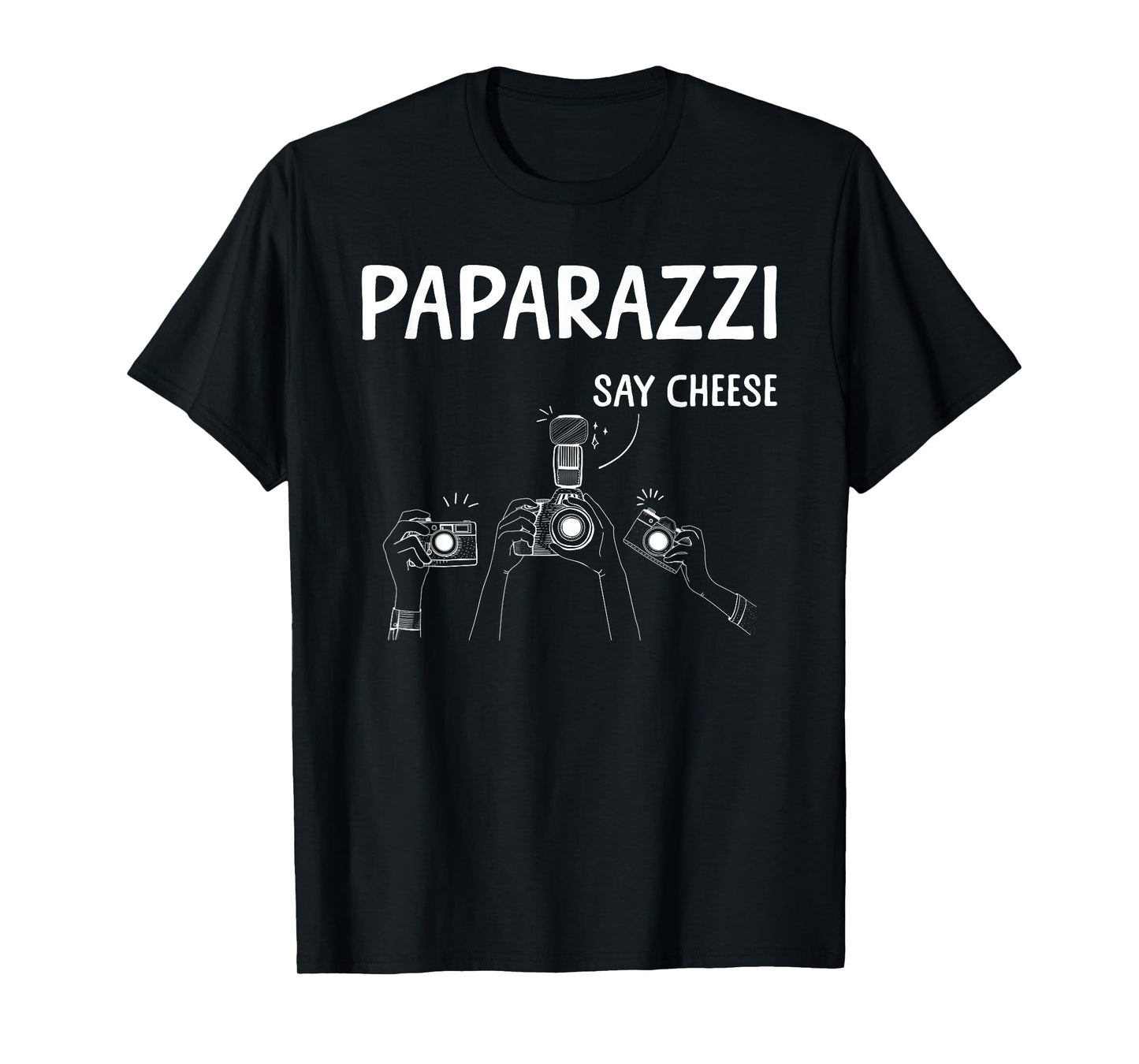Funny Paparazzi Design For Men Women Photographer Paparazzi T-Shirt
