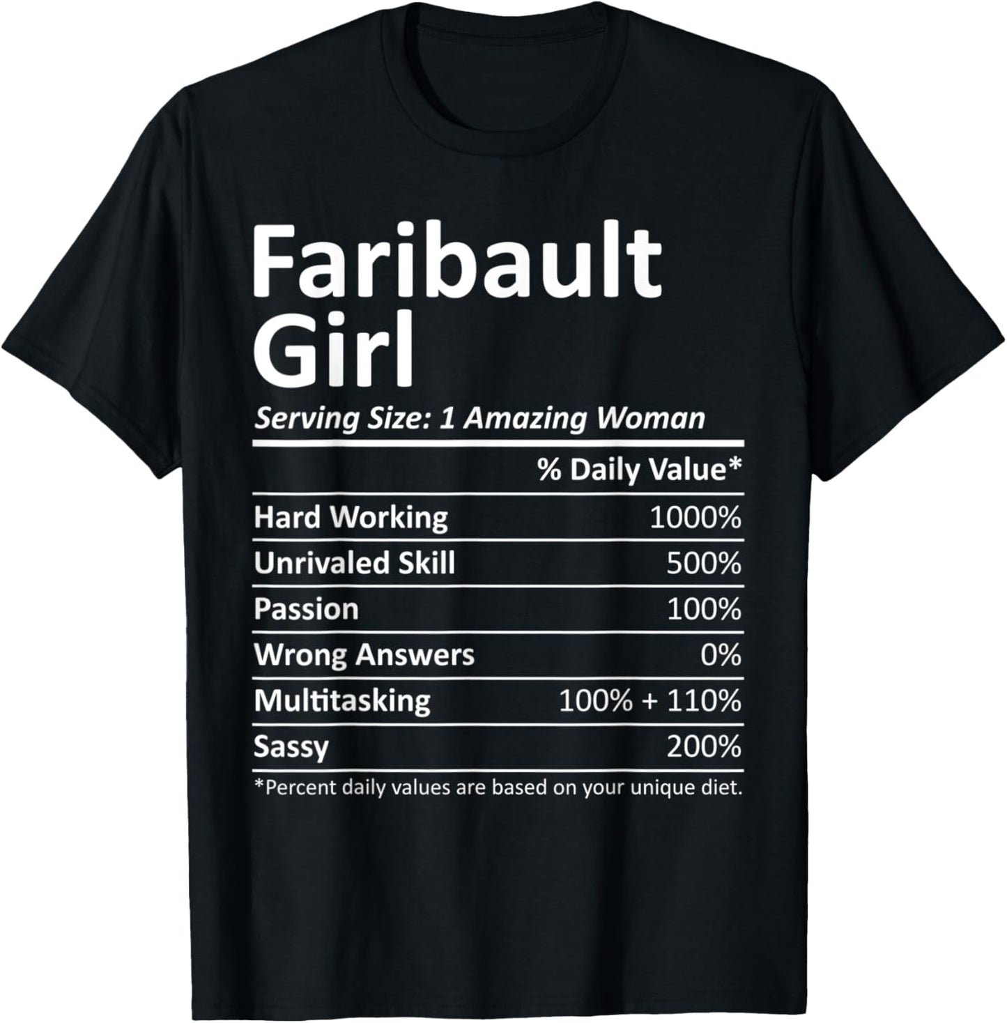FARIBAULT GIRL MN MINNESOTA Funny City Home Roots USA Gift T-Shirt