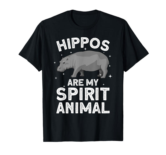 Funny Hippopotamus Design For Men Women Animal Hippo Lover T-Shirt