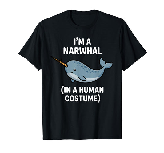 Cool Narwhal Art For Men Women Kids Narwhal Costume Narwhal T-Shirt