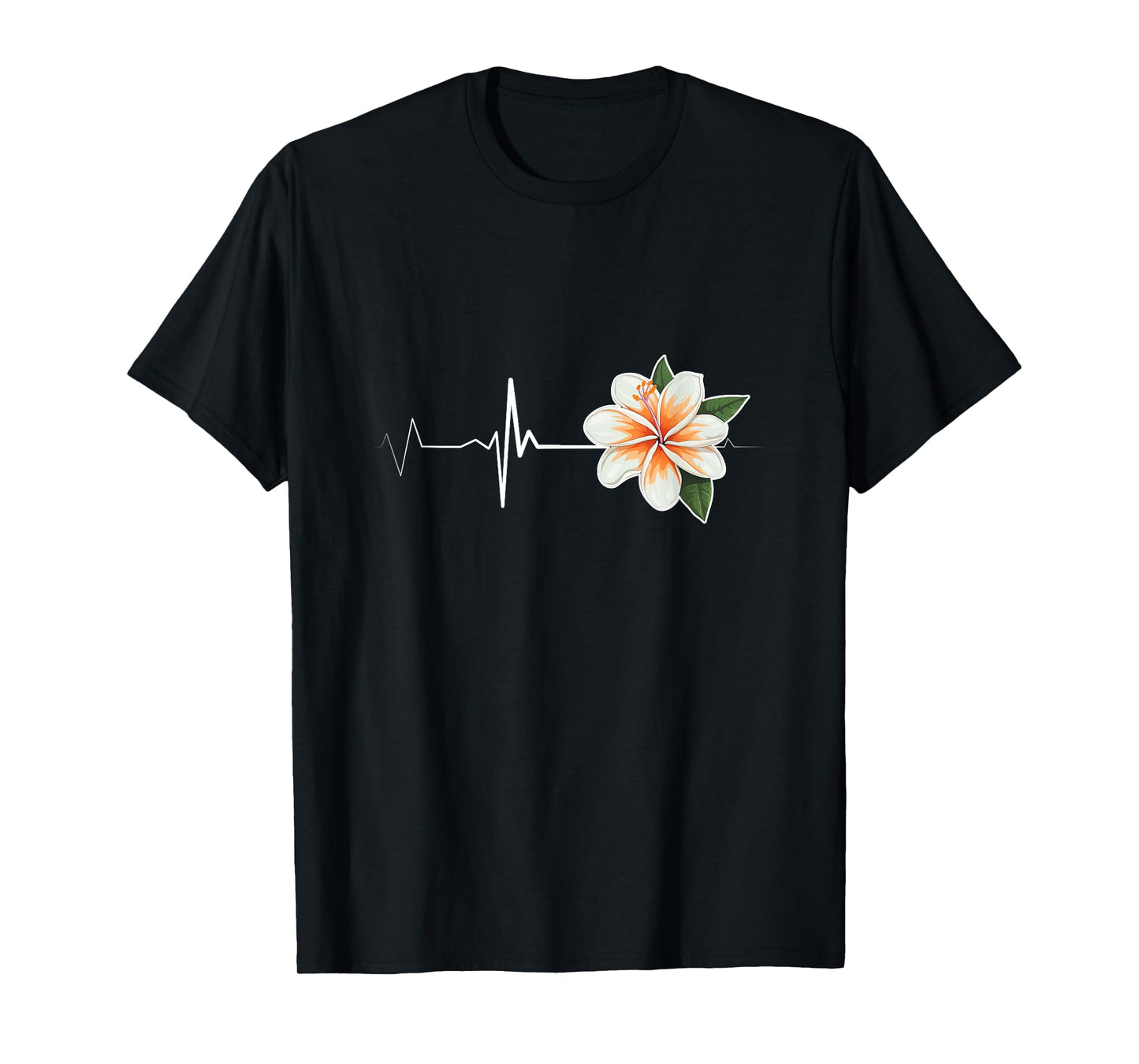 Vintage Plumeria Heartbeat Gardener Plumeria Hawaii Florist T-Shirt