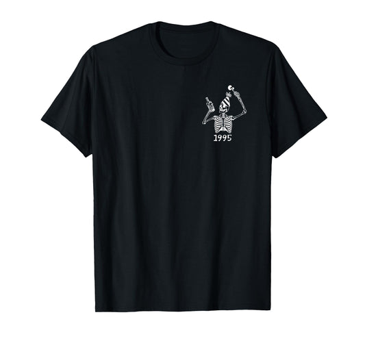 Death To My Twenties 30th Birthday Skeleton Dirty In Thirty T-Shirt