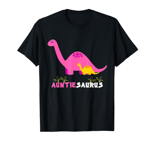 Auntiesaurus Cute Auntie Saurus Dinosaur Aunt T-Shirt
