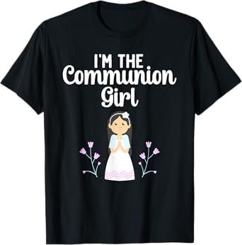 Cool First Communion Art For Girls Kids 1st Holy Communion T-Shirt