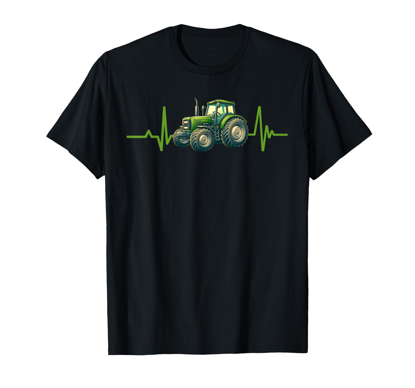Tractor Heartbeat Farm Proud American Farmer Agriculture T-Shirt