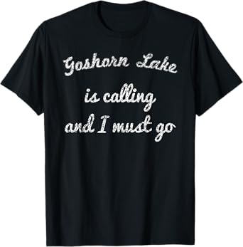 GOSHORN LAKE MICHIGAN Funny Fishing Camping Summer Gift T-Shirt for Men Women Kids