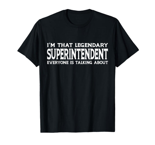 Superintendent Gifts Superintendent Job Title Employee Funny T-Shirt - Black, Small, Unisex-Adults, Men, Short Sleeve, T-Shirt
