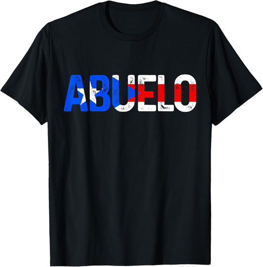 Abuelo Puerto Rico Flag Puerto Rico Fathers Day Gift T-Shirt