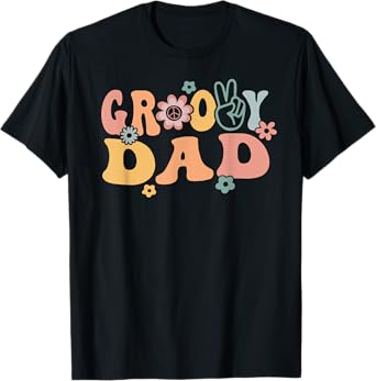 Groovy Dad Retro Father Matching Family 1st Birthday Party T-Shirt