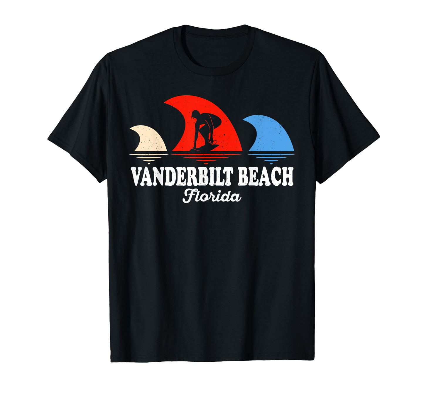 Retro Vanderbilt Beach Florida Surfboarding T-Shirt