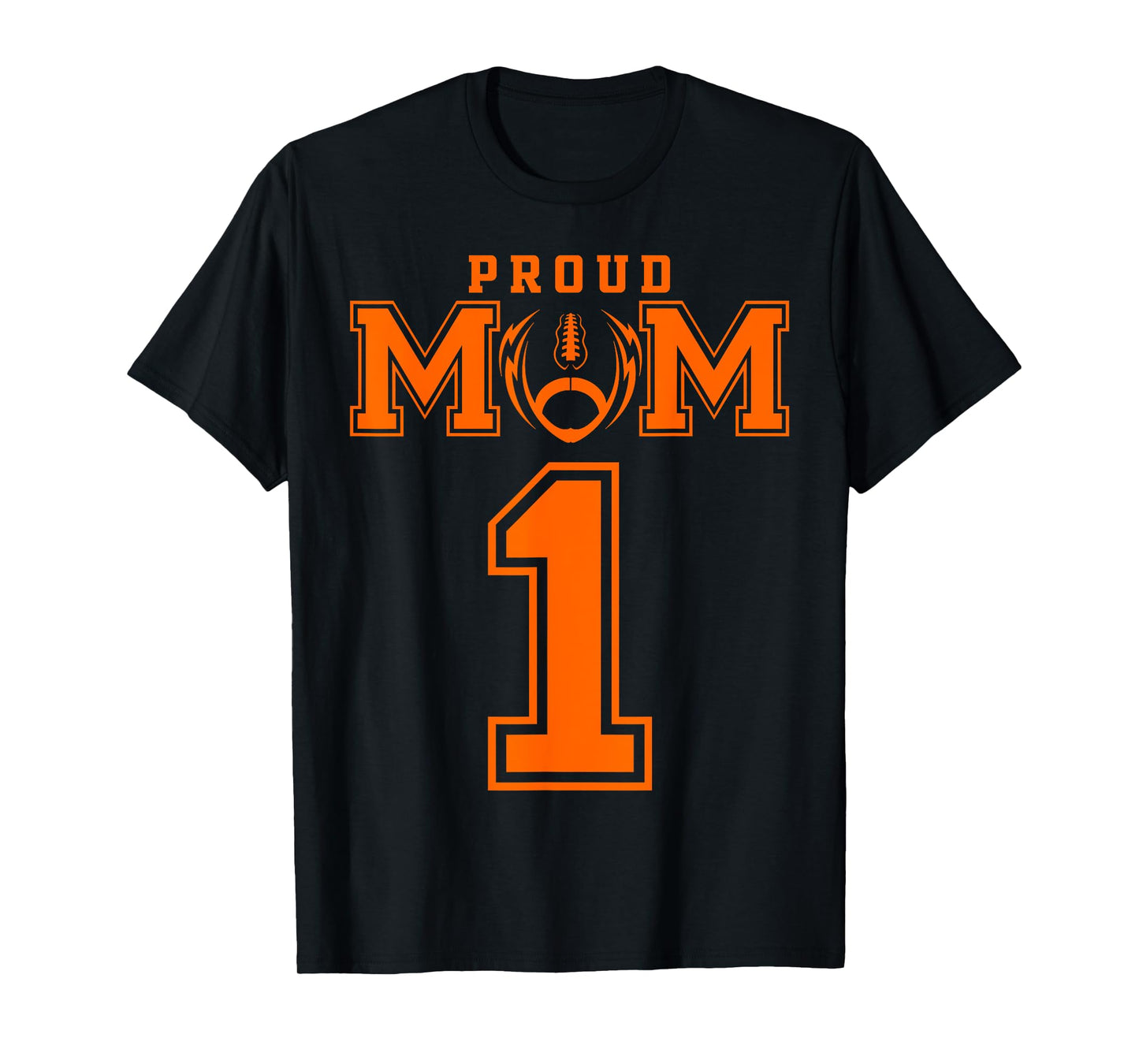 Custom Proud Football Mom Number 1 OR Personalized T-Shirt