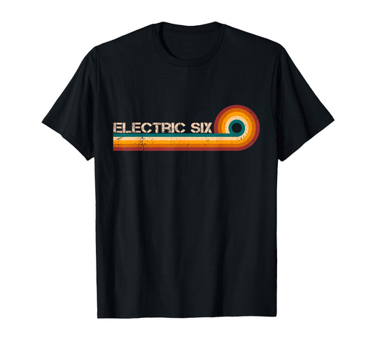 Electric Six Retro Stripes Musician Vintage T-Shirt