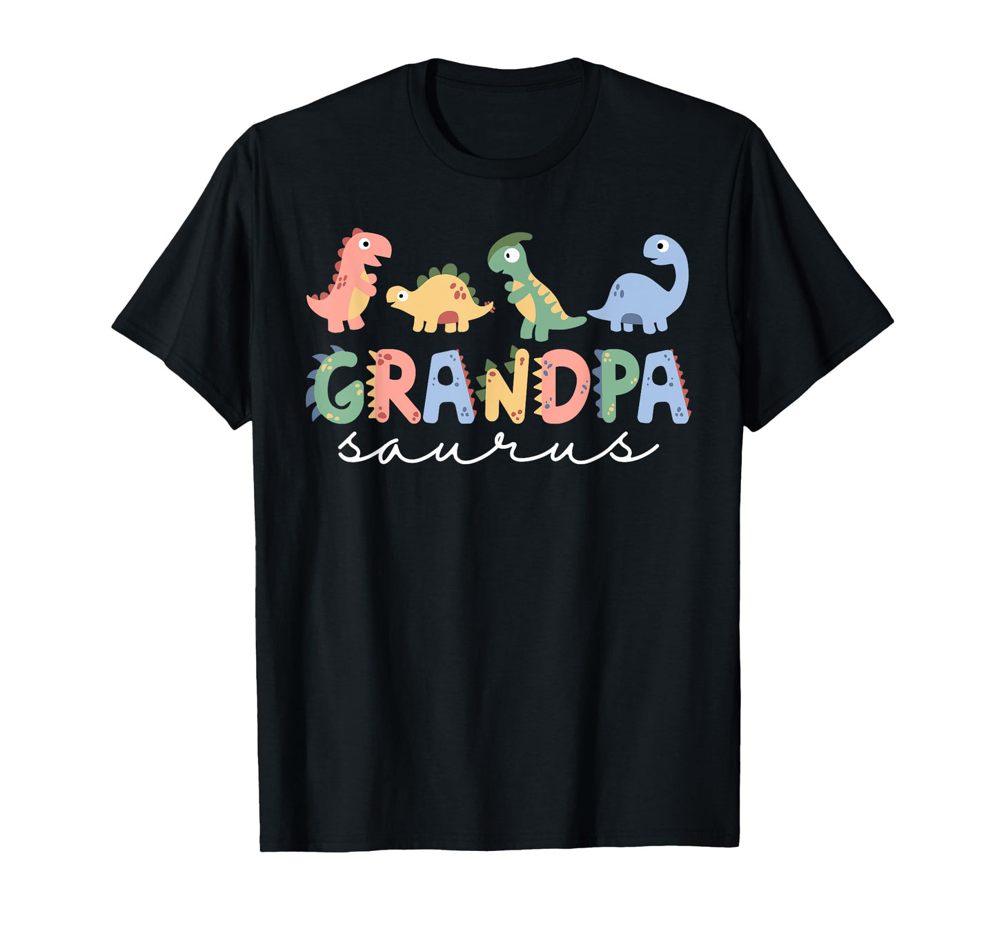 Funny Grandpa Saurus T Rex Dinosaur Grandpa Saurus Family T-Shirt