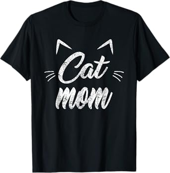 Funny Vintage Best Cat Mom Ever Cat Mother's day T-Shirt