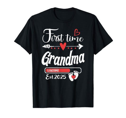 First time Grandma 2025 Soon to be Grandma, Baby Reveal T-Shirt