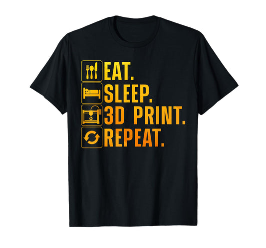 Cool 3D Printing For Men Women 3D Printer Lovers Print Geeks T-Shirt