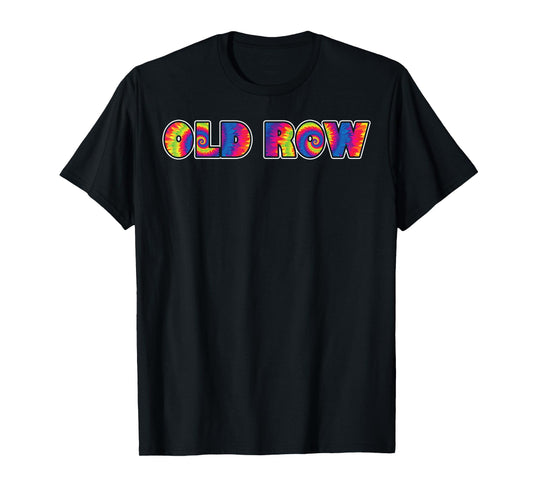 Retro Old Tie Dye Row Vintage Old Row Tie Dye Color Lover T-Shirt