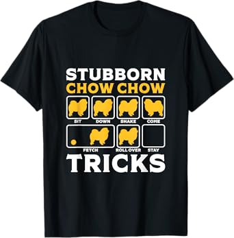 Funny Chow Chow Dog Tricks Dogs Lover Women Men Christmas T-Shirt