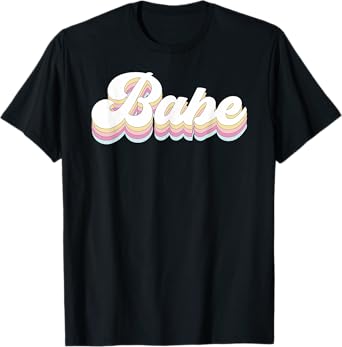 Vintage Retro Babe Bridal Bachelorette Party Matching Gift T-Shirt
