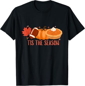 Tis The Season Halloween Womens Funny Pumpkin Thanksgiving T-Shirt