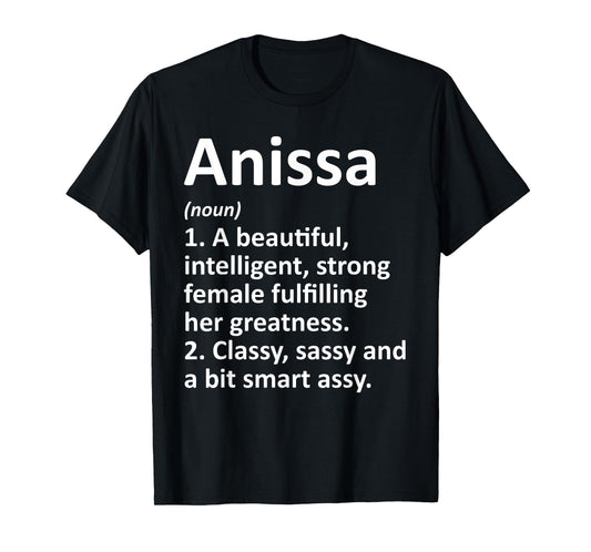 ANISSA Definition Personalized Name Funny Christmas Gift T-Shirt
