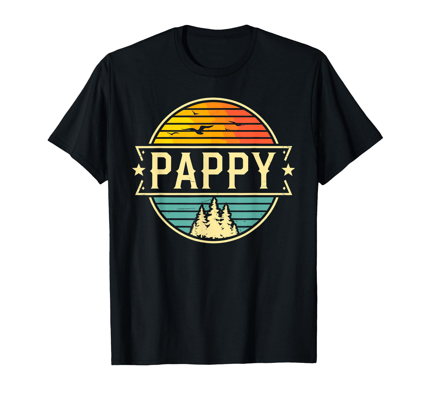 Funny Pappy Art For Grandpa Grandfather Father's Day Pappy T-Shirt